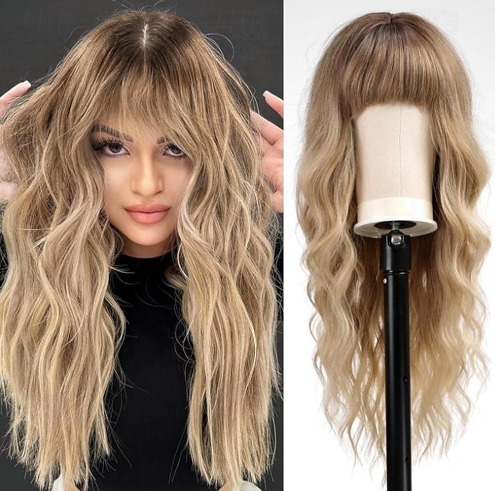 Auburn Blonde Brown Light Brown Pink Wigs for Women Long Auburn Red Wig with Bangs Layered Wigs for Women Red Wigs Auburn Hair Wigs for Women Cosplay Wigs 2025 - $20.99 –P10