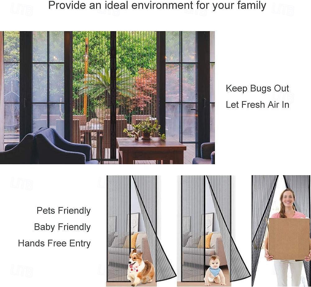 Anti Mosquito Insect Curtain Magnetic Door Screen, Garden Magnetic Fly Insect Door Screen Curtain Mosquito, Ultra Seal Magnets Close Automatically Keep Fresh Air in 2025 - $28.99 –P4