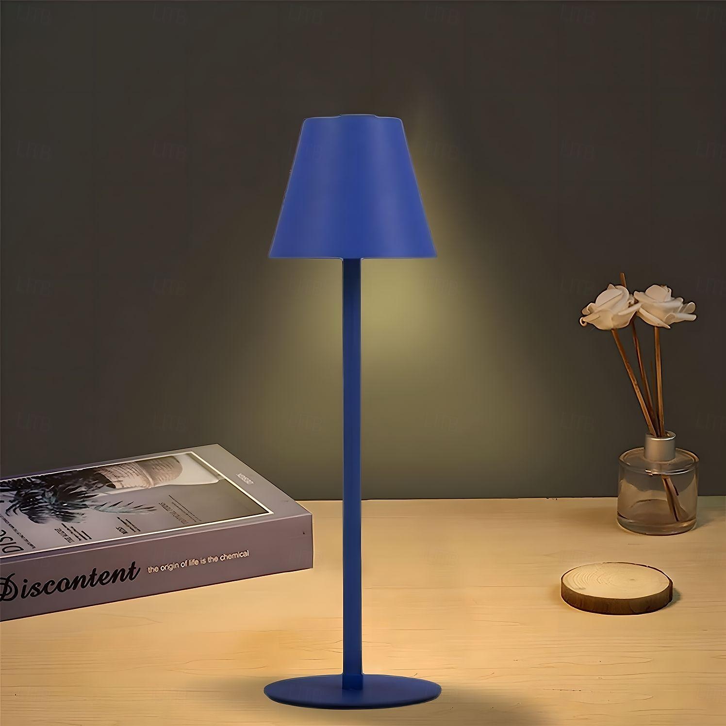 moderni led johdoton pöytävalaisin retro kahvila tunnelma lamppu pöytälamppu kosketusnäyttö himmentävä usb latauspalkki pöytälamppu 2025 - $42.99 –P5
