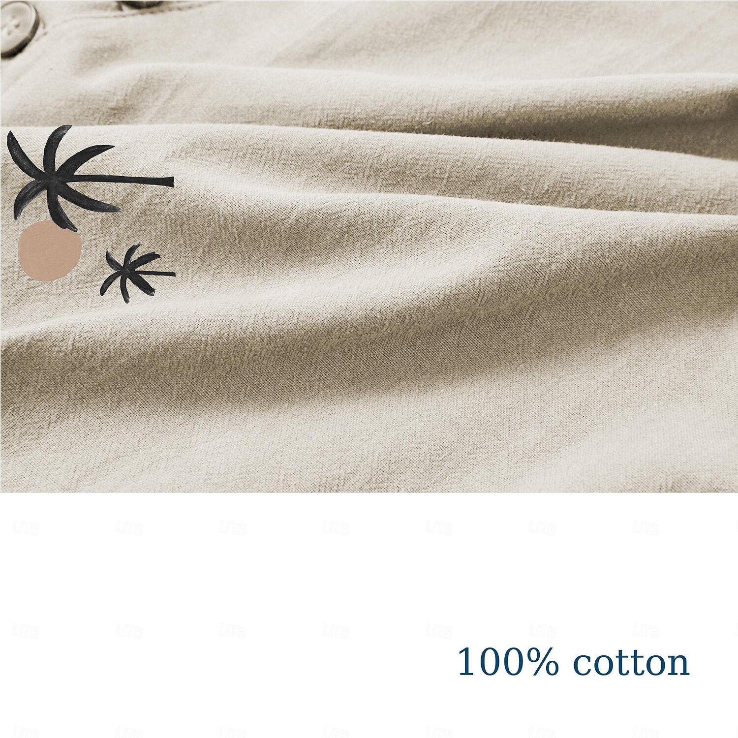 Per uomo Camicia Camicia da spiaggia Albero di cocco Esterno Strada Cachi Colletto alla coreana Estate Primavera Abbigliamento Stampa del 2025 a $25.99 –P3