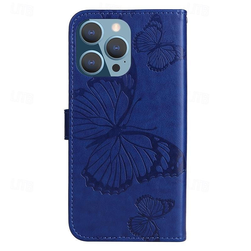 2025年 iPhone 16e用の電話ケース iPhone 16 iPhone 15 Pro Max iPhone 14 13 12 11 Pro Max Plus Mini SE 財布ケース 磁石フルボディ保護 ウォレットストラップ バタフライ TPU PUレザー コレクション – $17.99 –P5