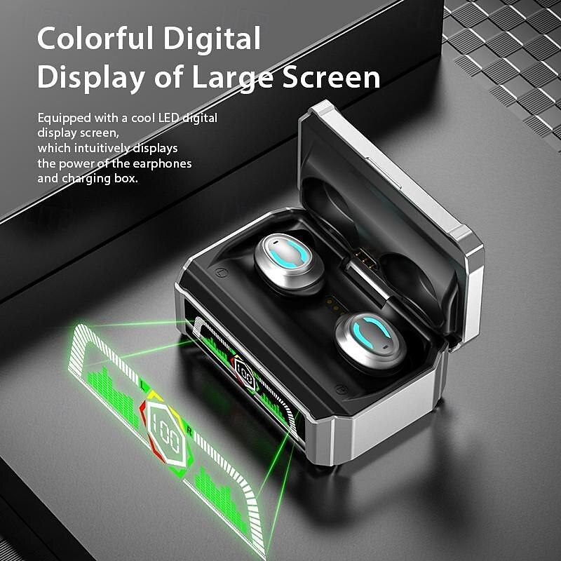 9D Stereo Bluetooth Headset with Atmosphere Light TWS Wireless Bluetooth5.3 Earbuds Waterproof Sport Headphones Touch Control Noise Cancelling in Ear Earphones with Charging Case 2025 - $19.99 –P3