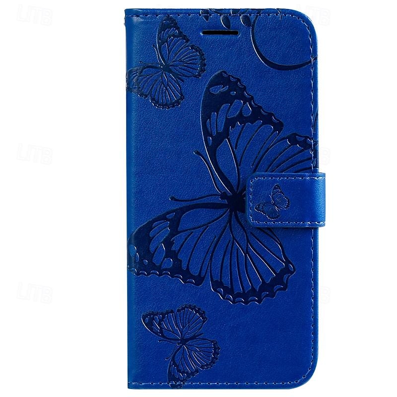 2025年 iPhone 16e用の電話ケース iPhone 16 iPhone 15 Pro Max iPhone 14 13 12 11 Pro Max Plus Mini SE 財布ケース 磁石フルボディ保護 ウォレットストラップ バタフライ TPU PUレザー コレクション – $17.99 –P2
