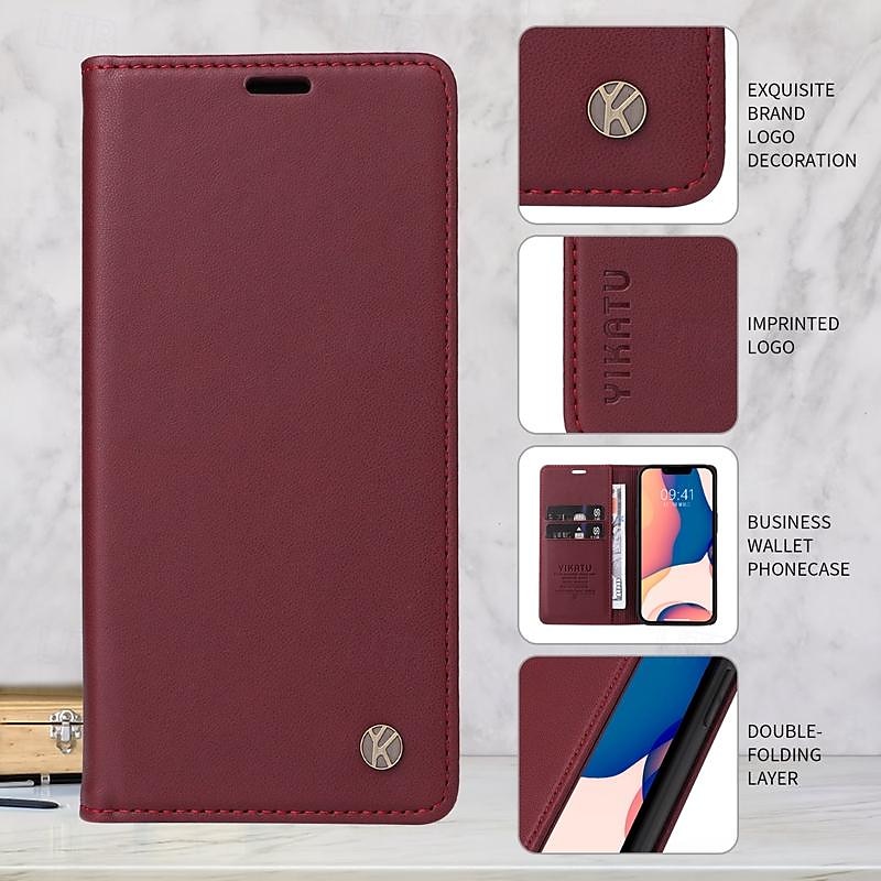 Phone Case For Samsung Galaxy S24 S23 S22 S21 S20 Ultra Plus FE A54 A34 A14 Note 20 10 S25 Ultra Wallet Case Magnetic Full Body Protective Kickstand Retro TPU PU Leather 2025 - $17.99 –P1