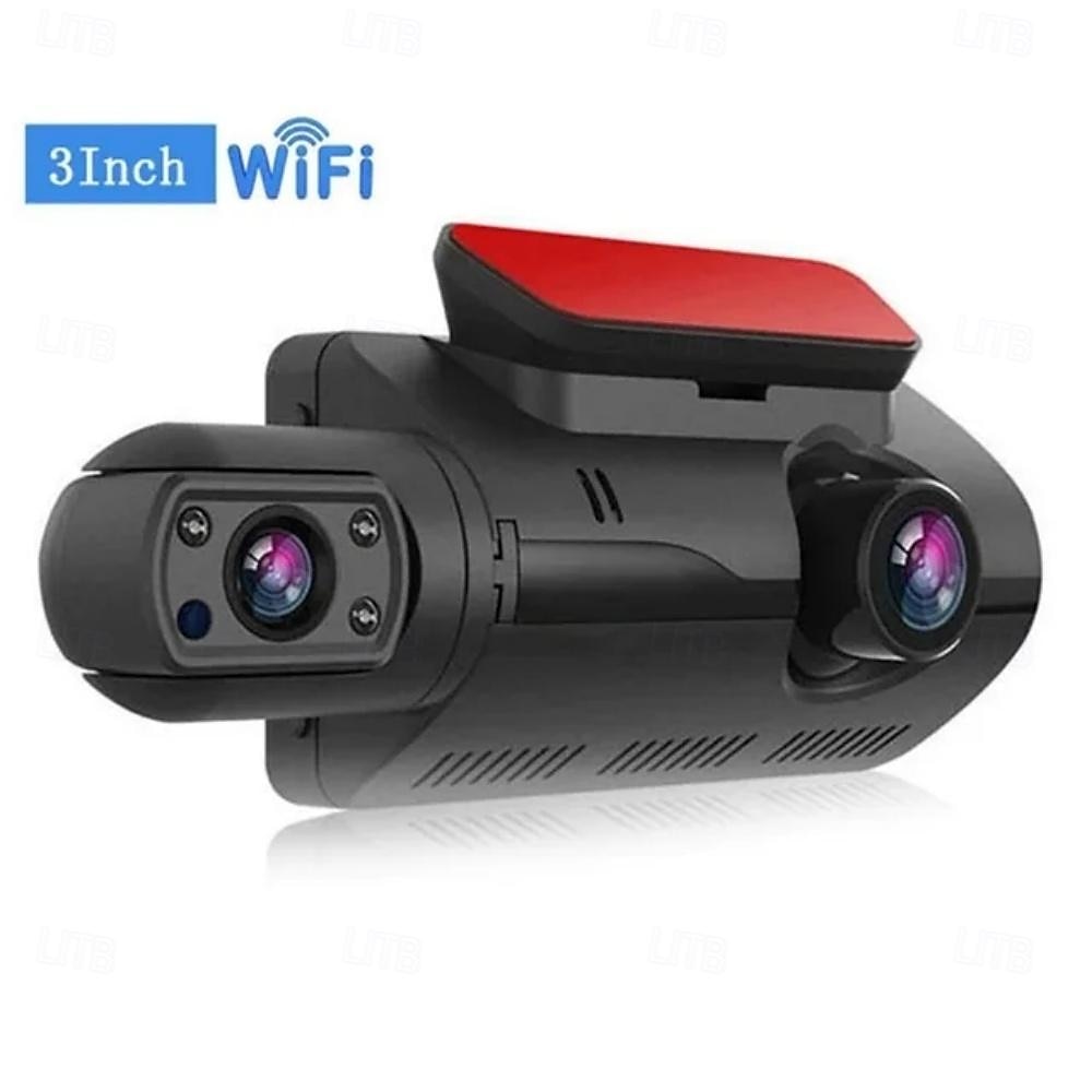 2025年 車用デュアルレンズダッシュカム ブラックボックス HD 1080p 車載ビデオレコーダー Wi-Fi ナイトビジョン Gセンサー ループ録画 DVR 車載カメラ コレクション – $47.99 –P3