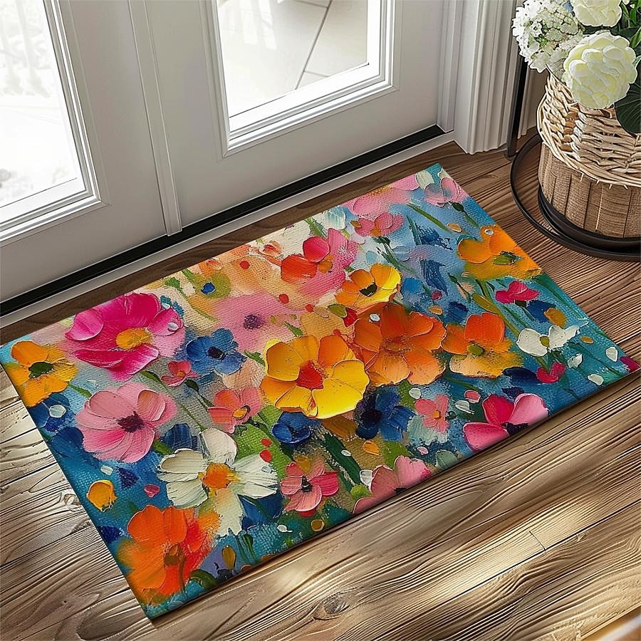 Wedding Oil Painting Flowers Doormat Non-Slip Oil Proof Rug Indoor Outdoor Mat Bedroom Decor Bathroom Mat Entrance Rug Door Mat 2025 - $16.99 –P5