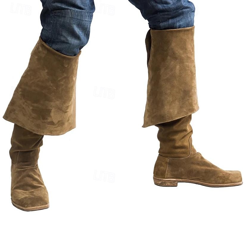 Rétro Vintage Médiéval Renaissance Chaussures Bottes jazz plates Pirate Chevalier Viking Croisé Déguisement Homme Femmes Unisexe Pirate Mascarade Événement / Fête Mascarade Adulte Chaussures de 2026 ? $71.99 –P5