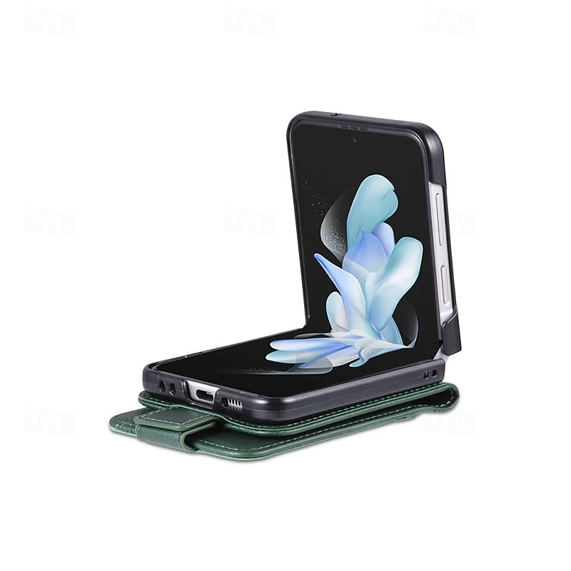 telefon Maska Pentru Samsung Galaxy Z Flip 7 Z Flip 6 Z Flip 5 Z Flip 4 Z Flip 3 Coperta Protectie pentru intreg corpul Loc pentru card Anti Șoc Retro PC PU piele 2026 - $16.99 –P7