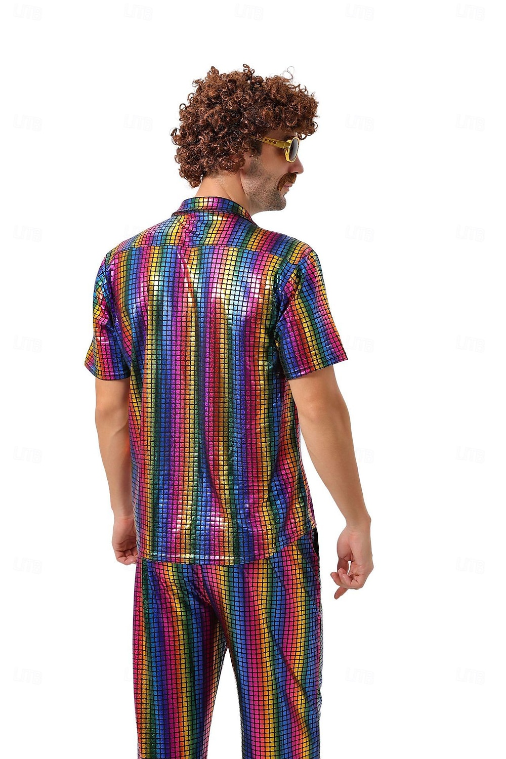 Disco Años 80 Pantalones Accesorios Camisas Disco Hombre Disfraz de carnaval Víspera de Todos los Santos Carnaval Mascarada Rendimiento Fiesta Discoteca Adulto Cima Pantalones 2025 - $47.99 –P5