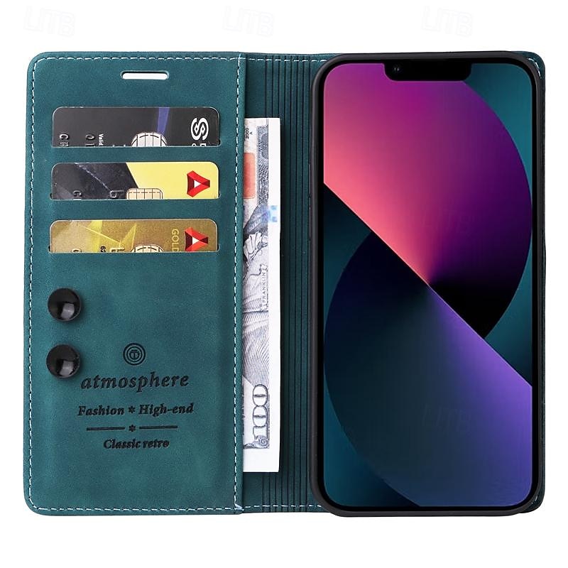 τηλέφωνο tok Για iPhone 16 iPhone 15 Pro Max iPhone 14 13 12 11 Pro Max Plus Θήκη κάρτας πορτοφολιού Προστατευτικό για όλο το σώμα Σταντ ποδηλάτου Υποδοχή κάρτας Ρετρό TPU PU δέρμα 2025 - $18.99 –P5