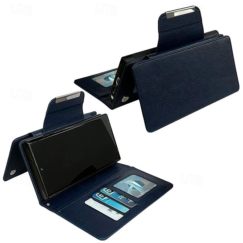 Phone Case For Samsung Galaxy S24 S23 S22 S21 Ultra Plus A55 A35 A25 A15 5G A54 A34 A14 A53 A33 A23 A13 S20 FE S25 Ultra Back Cover with Stand Holder Magnetic Card Slot Retro TPU PU Leather 2025 - $24.99 –P5