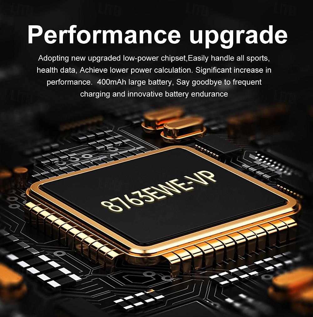 696 K63 Inteligentny zegarek 1.96 in Inteligentny zegarek Bluetooth EKG + PPG Krokomierz Powiadamianie o połączeniu telefonicznym Kompatybilny z Android iOS Damskie Męskie Odbieranie bez użycia rąk 2025 - $65.99 –P4