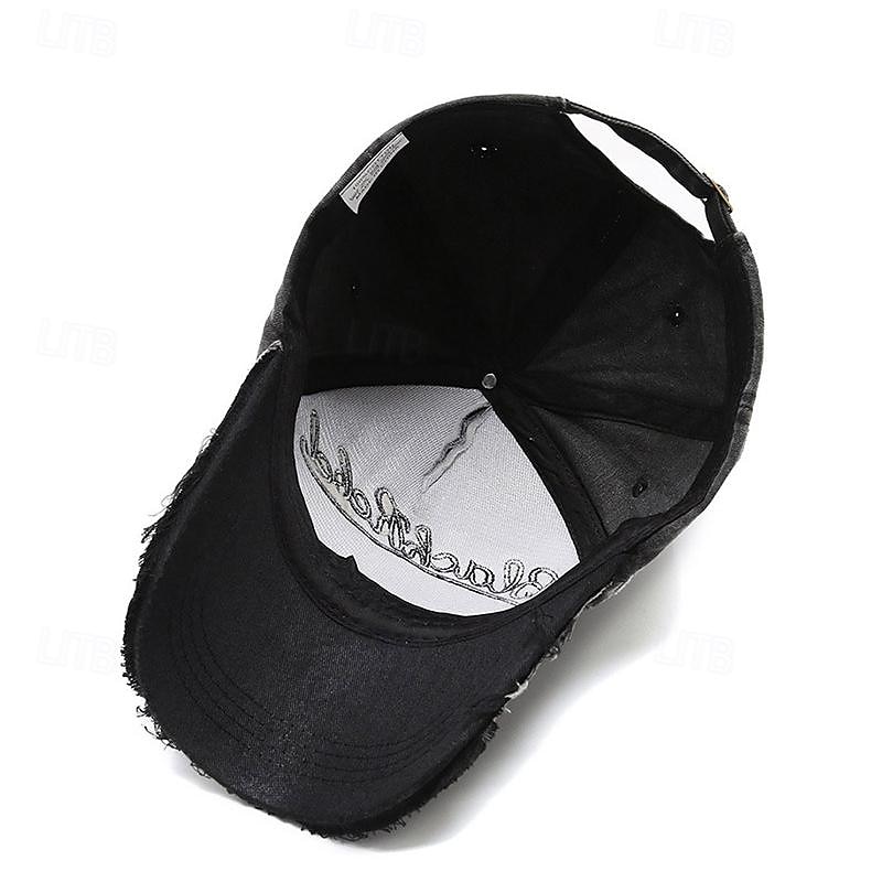 Муж. Бейсболка Шляпа от солнца Шляпа дальнобойщика Черный Синий Хлопок Вышивка Винтаж Мода На каждый день Для улицы Повседневные Буквы Регулируется Защита от солнечных лучей Дышащий 2025 - $16.49 –P8