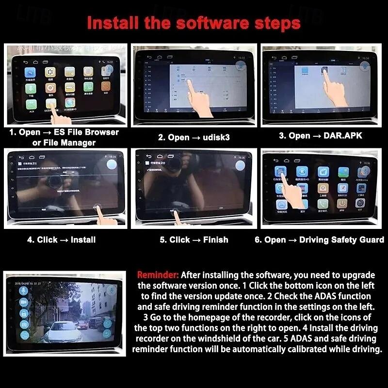 Car Android Navigator USB HD Driving Recorder Media Comes with ADAS Driving Assistance Function Car 2025 - $29.99 –P7