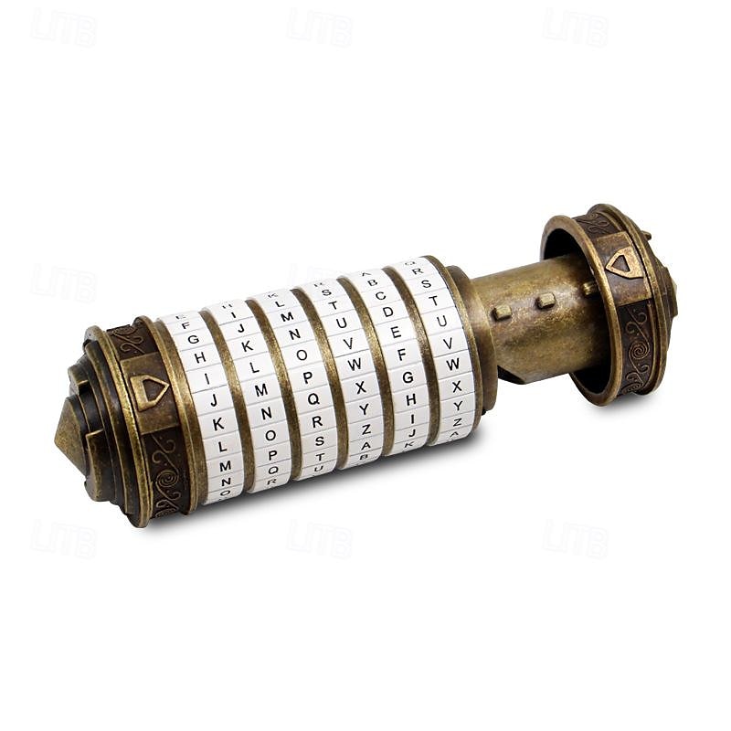 cutie puzzle cu blocare a anticilor, lacăt cu cod da vinci în bronz antic cadou perfect de ziua îndrăgostiților de ziua mamei 2025 - $52.99 –P8