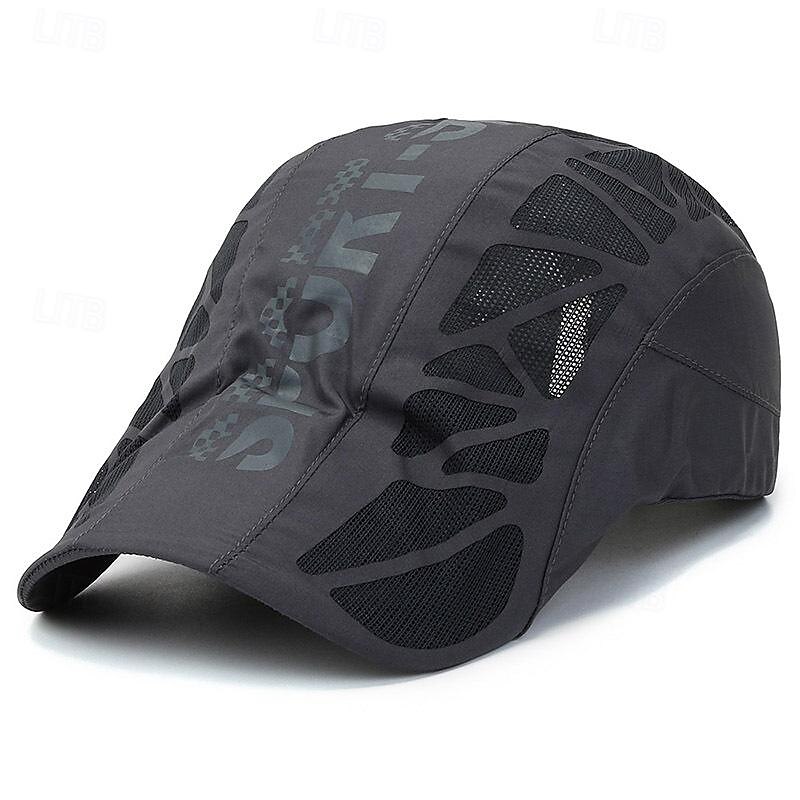 Herren Baskenmütze Sonnenhut Kappe Schwarz Marineblau 100% Baumwolle Gitter Modisch Brautkleider schlicht Strasse Täglich Buchstabe Einstellbar Sonnenschutz Atmungsaktiv 2025 - $7.49 –P6