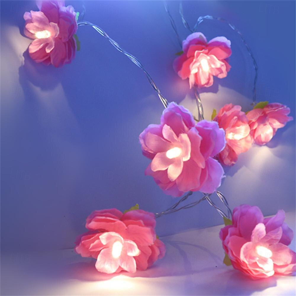 Guirlande lumineuse à LED pour réception de mariage élégante – guirlande lumineuse à piles 1,5 m 10 LED/3 m 20 LED lanternes romantiques pour la décoration intérieure de 2025 ? $12.99 –P2