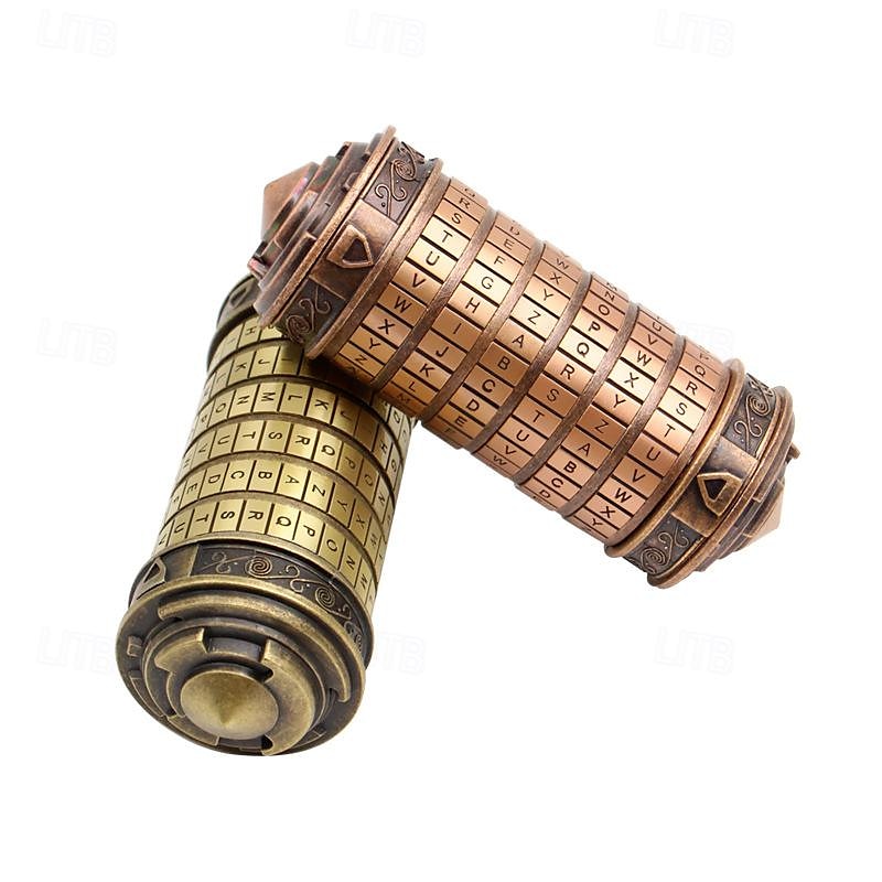 cutie puzzle cu blocare a anticilor, lacăt cu cod da vinci în bronz antic cadou perfect de ziua îndrăgostiților de ziua mamei 2025 - $52.99 –P7
