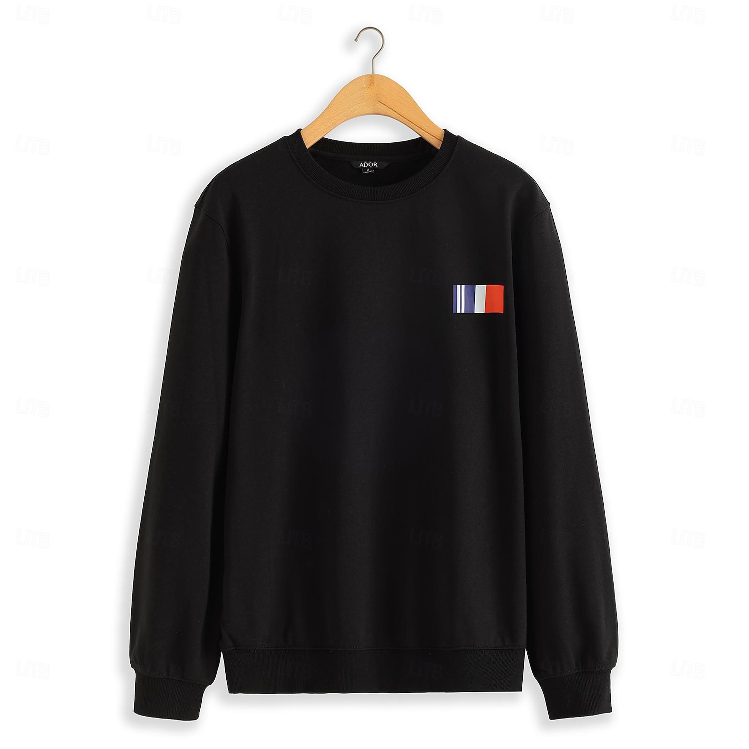 Herren Grafik Sweatshirts Langarm Sweatshirts Rundhalsausschnitt Mode Täglich Urlaub Ferien Frühling & Herbst Schwarz Weiß Bekleidung Designer S M L XL 2XL 2025 - $8.99 –P1