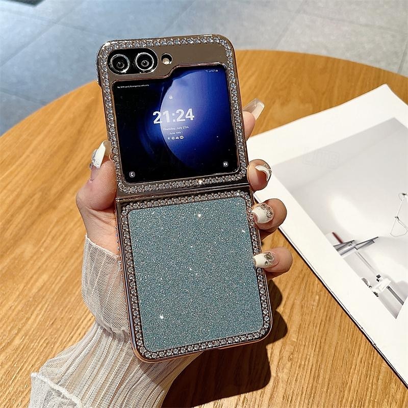 τηλέφωνο tok Για Samsung Galaxy Z Flip 6 Z Flip 5 Πίσω Κάλυμμα Bling Glitter Shiny Ανθεκτική σε πτώσεις PC 2025 - $11.99 –P13