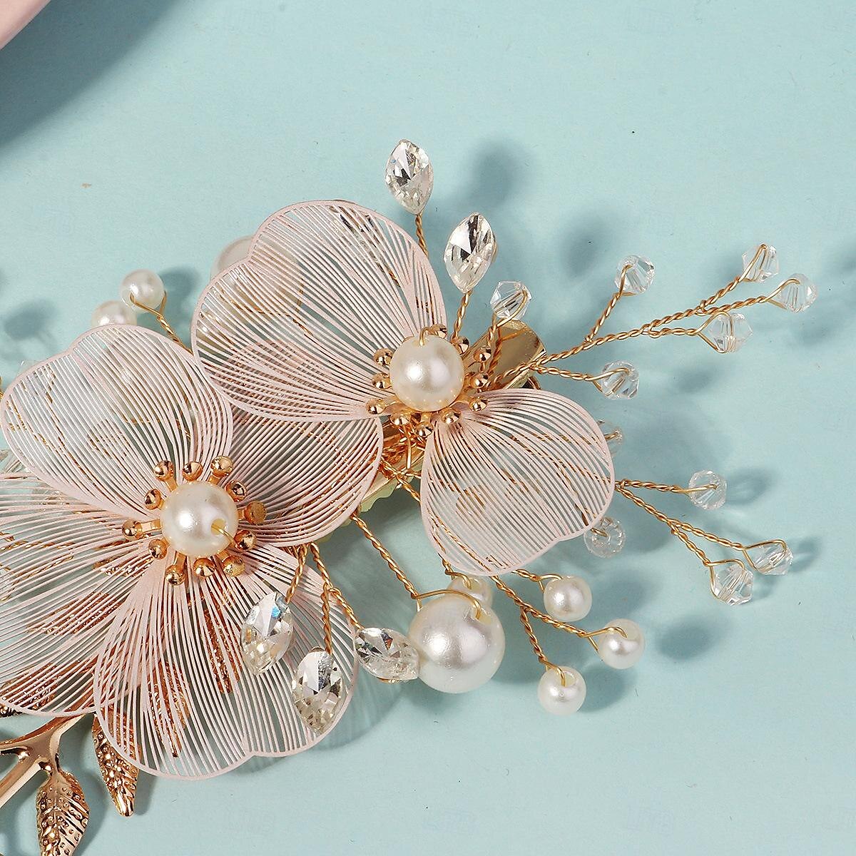 Headdress Headpiece Hair Clip Imitation Pearl Rhinestone Wedding Cocktail Luxury Retro With Pearls Crystals Headpiece Headwear 2025 - $16.49 –P3