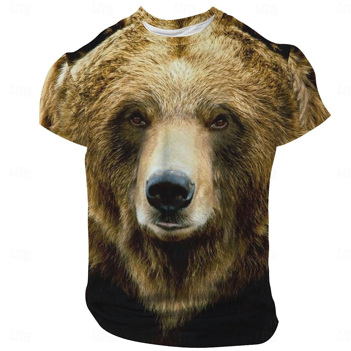 2026年 男性用 動物 野生動物 Tシャツ 半袖 Tシャツ 3Dプリント クルーネック シャツ 旅行度假风 誇張された デザイナー パーティー 誕生日 ストリート ダークブラウン ブラック / ホワイト ブラック 夏 春 衣類 S M L XL XXL XXXL  コレクション – $19.49 –P5