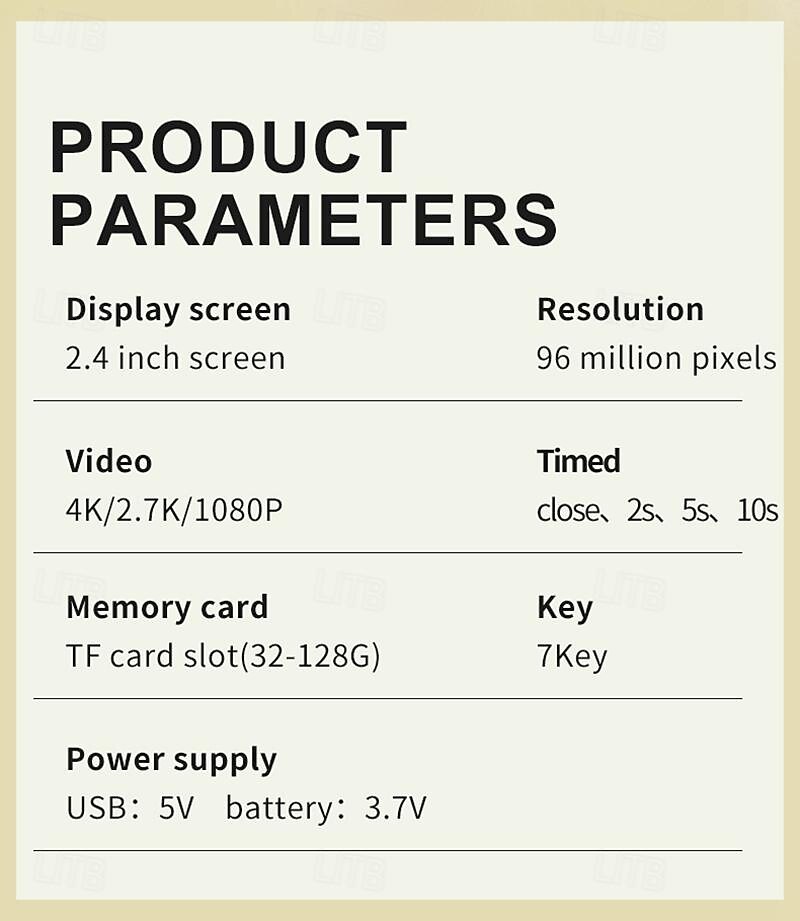 2.4-Inch Q9 Digital Camera 600mA Supports 32GB128GB Digital Cameras 2025 - $39.2 –P10