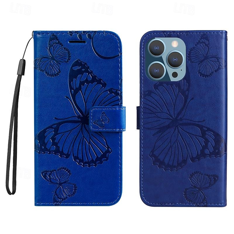 2025年 iPhone 16e用の電話ケース iPhone 16 iPhone 15 Pro Max iPhone 14 13 12 11 Pro Max Plus Mini SE 財布ケース 磁石フルボディ保護 ウォレットストラップ バタフライ TPU PUレザー コレクション – $17.99 –P11