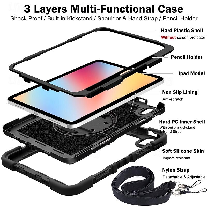 Tablet Case Cover For Apple iPad 10th 10.9'' iPad Air 5th 4th 10.9" ipad 9th 8th 7th Generation 10.2 inch iPad mini 6th 8.3" iPad mini 5th 7.9" iPad mini 4th 7.9" iPad Pro 11'' 4th iPad Pro 3rd 11 2025 - $29.99 –P8