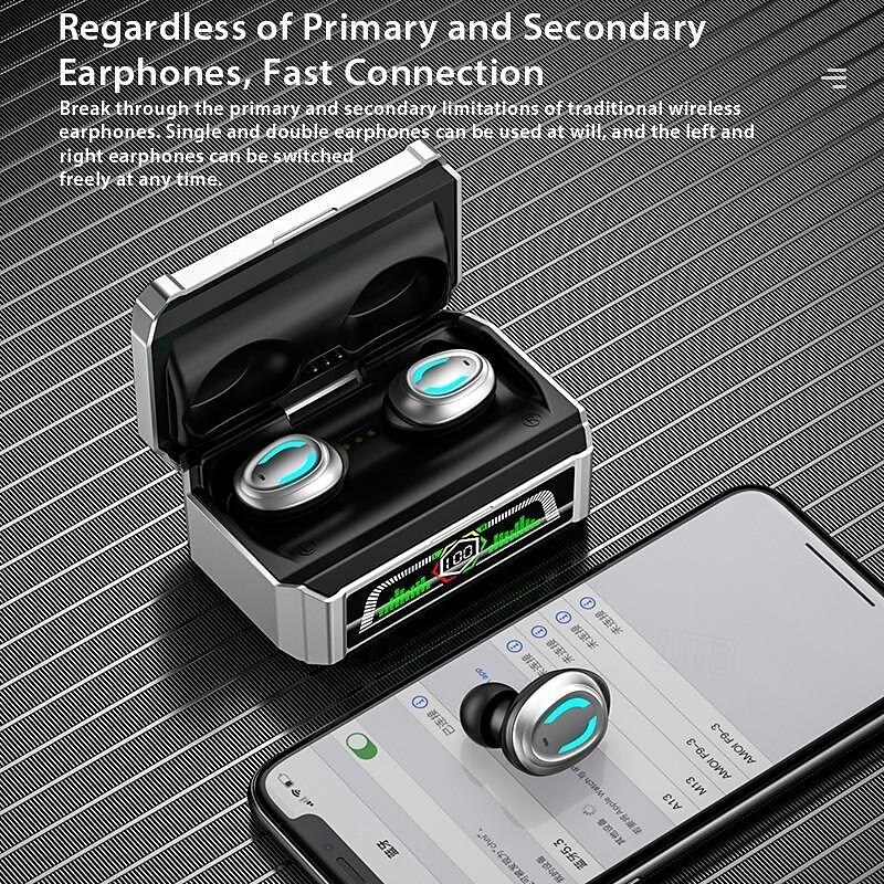 9D Stereo Bluetooth Headset with Atmosphere Light TWS Wireless Bluetooth5.3 Earbuds Waterproof Sport Headphones Touch Control Noise Cancelling in Ear Earphones with Charging Case 2025 - $19.99 –P7