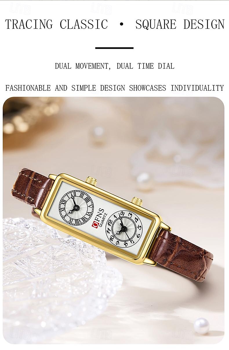 Moederdag Cadeau voor Vrouwen Quartz Horloge Creatief Modieus Casual Horloge Waterdicht Wereldtijd Decoratie Lederen Mesh Band Horloge 2026 - $36.99 –P2