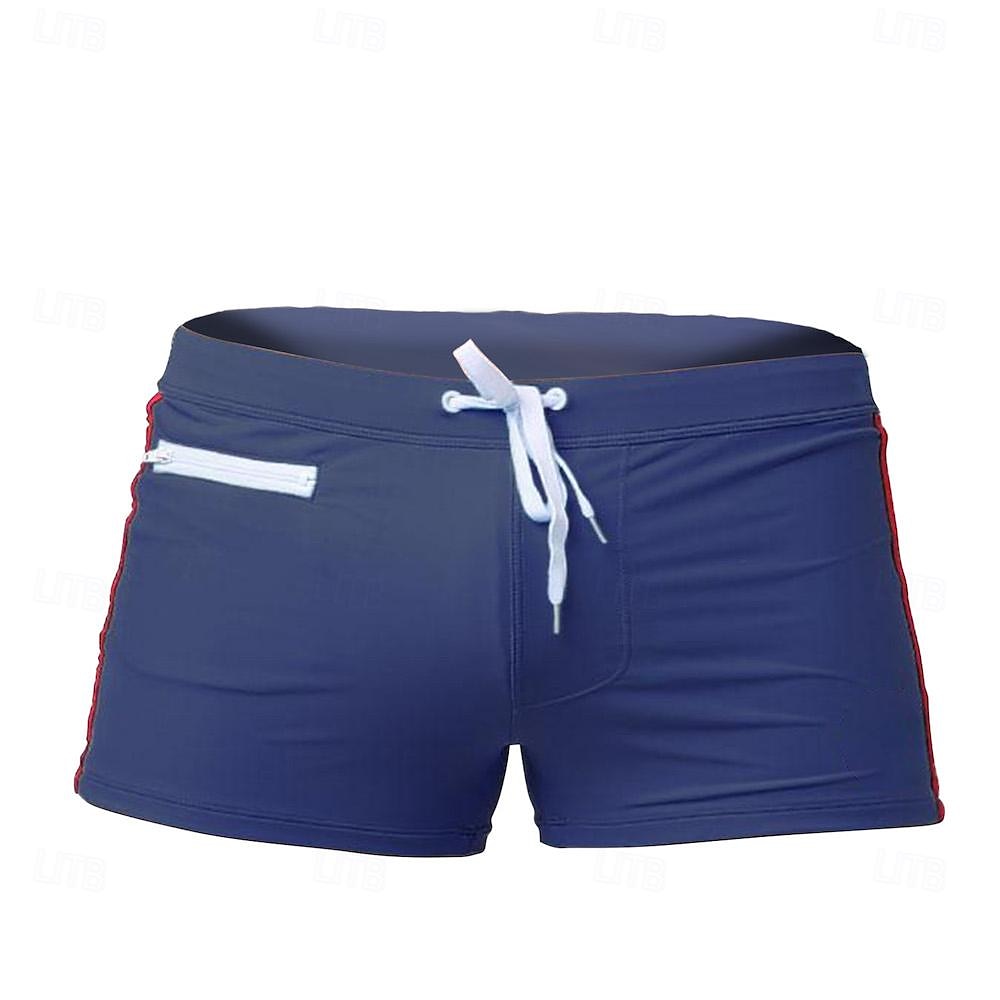 Homens Bermuda de Surf Shorts de Natação Calção Justo de Natação Patchwork Com Cordão Cintura elástica Bloco de cor Conforto Secagem Rápida Curto Feriado Praia Final de semana Moda Casual Preto de 2025 por $16.49 –P10