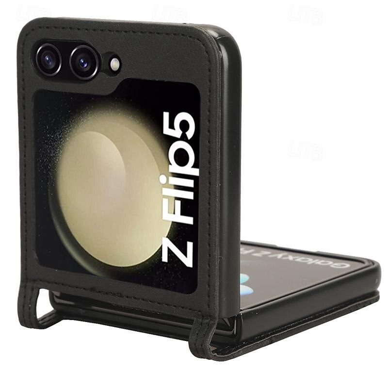 téléphone Coque Pour Samsung Galaxy Z Flip 5 Z Flip 4 Z Flip 3 Couvercle rabattable Fente pour carte Antichoc Rétro PC faux cuir de 2025 ? $17.99 –P3