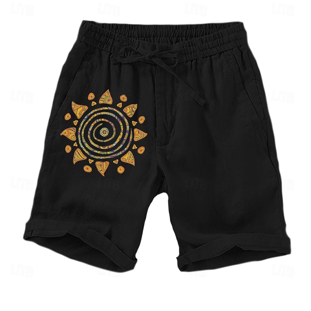 Per uomo Grafico Sole Shorts Pantaloncini Estivi Pantaloncini casual Misura del girovita medio Streetwear Designer Stile Etnico Casuale Quotidiano Ferie Coulisse Tasca Elastico in vita progettista del 2026 a $25.99 –P7