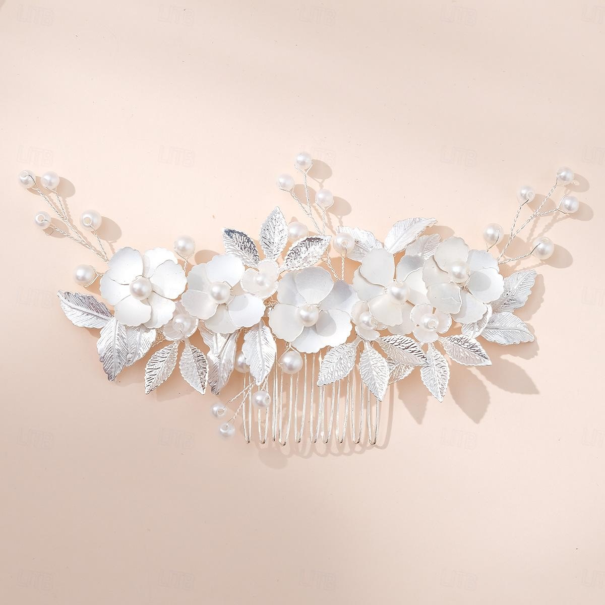 Peines de pelo Vestimenta de Cabeza Perla Artificial Legierung Boda cóctel Elegante Lujo Con Perlado Artificial Color Puro Celada Sombreros 2025 - $14.99 –P3