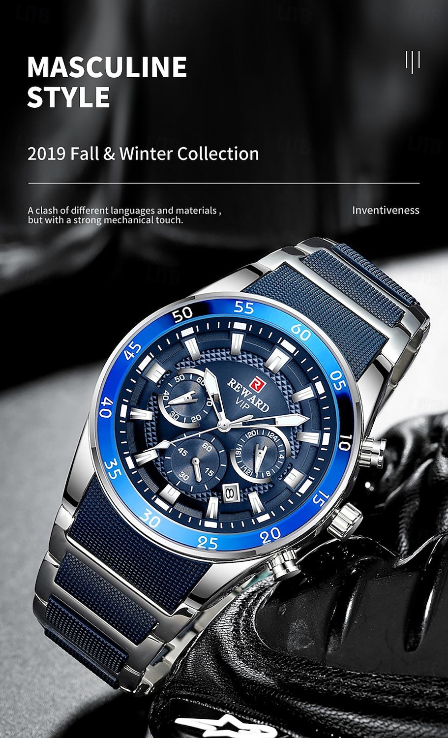 Men Quartz Watch Outdoor Sports Fashion Casual Luminous Calendar Chronograph Waterproof Steel Silicone Gel Watch 2026 - $67.99 –P2