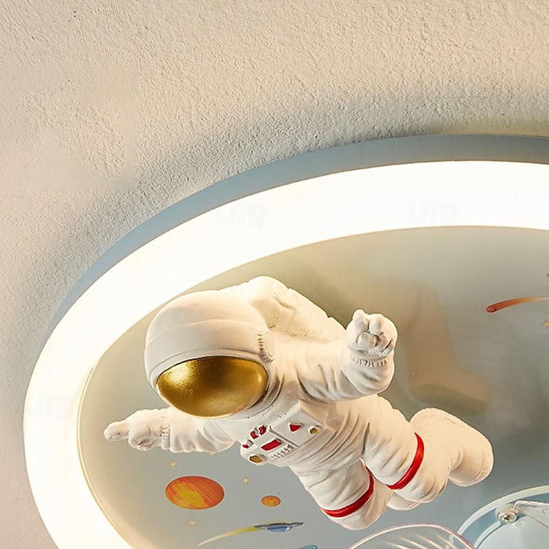 Ventilador de teto com luz led, 1 luz, 50 cm, regulável, astronauta, acrílico, quarto de bebê, brinquedo, moderno, 110-240v, apenas regulável com controle remoto de 2025 por $426.59 –P3