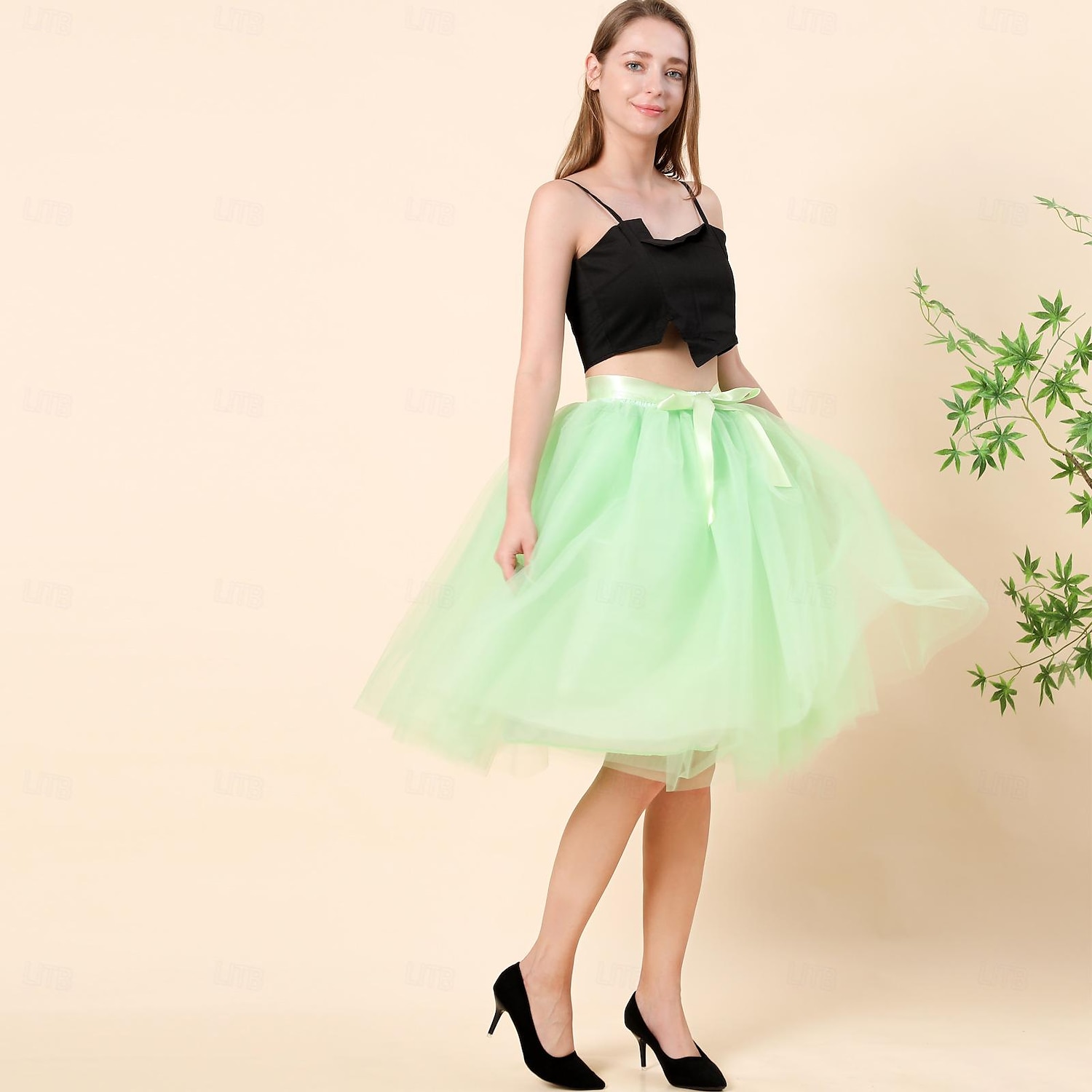 Rétro Vintage Années 1950 Jupe à cerceaux Tutu Sous jupe Déguisement Femmes Mascarade Tenue quotidienne Enterrement de Vie de Jeune Fille Adultes Jupe de 2025 ? $24.99 –P8