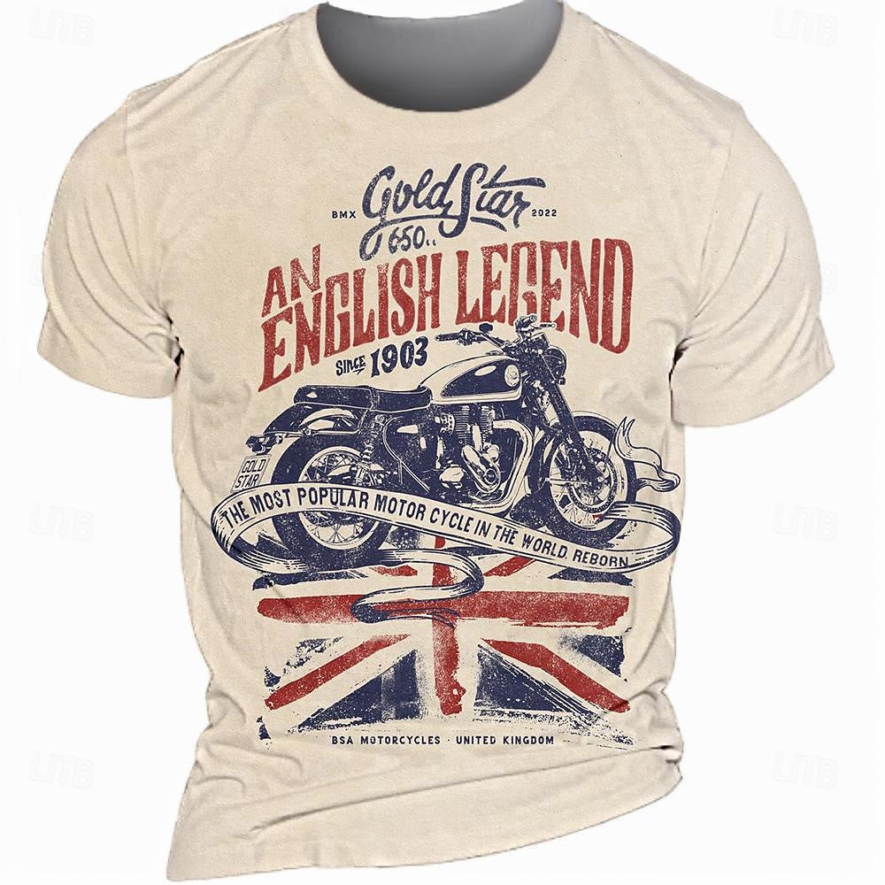 Den veteránů Pánské patriotické veterán s grafickým motocyklem tričko tričko s krátkým rukávem 3D potisk crew neck tričko návrhář retro vintage street běžné každodenní khaki letní jaro oblečení 2025 - $17.99 –P1