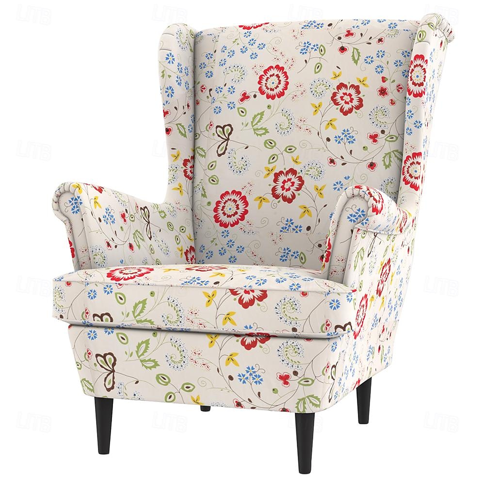 Wingback Chair Cover 100% Cotton with Armrest Cover Floral Quilted Slipcovers Single Seat STANDcover LITB PRIME cover 2026 - $163.99 –P5