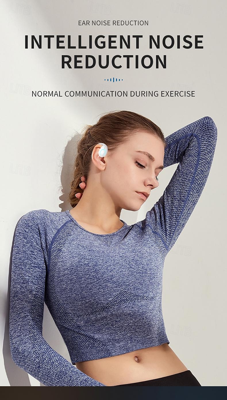 iMosi MK9 True Wireless Headphones TWS Earbuds Ear Hook Bluetooth 5.3 Sports Ergonomic Design Built-in Mic for Apple Samsung Huawei Xiaomi MI  Everyday Use Mobile Phone Travel Entertainment Car 2025 - $15.99 –P5