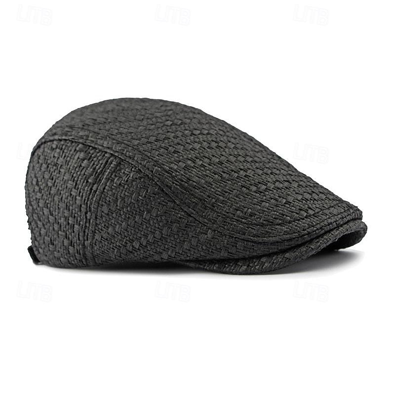 Men's Flat Cap Ascot Hat Newsboy Hat Camel Brown Polyester Fashion Casual Street Daily Plain Adjustable Sunscreen Breathable 2026 - $13.49 –P11