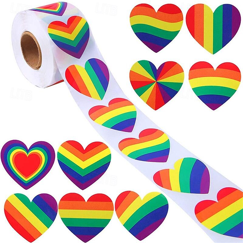 adesivo del mese dell'orgoglio di San Valentino da 1 pollice-2,5 cm 1,5 pollici-3,8 cm del 2025 a $11.99 -P1