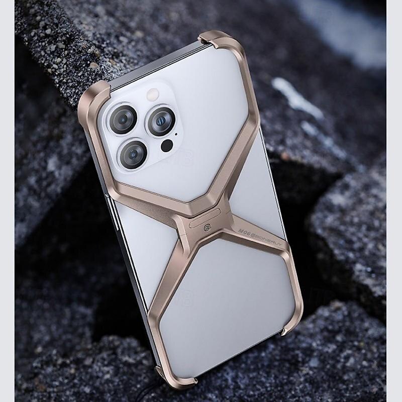 2025年 電話 ケース 用途 iPhone 15 Pro Max iPhone 14 Pro Max iPhone 13 Pro Max バンパーフレーム マットフロスト 耐衝撃 メタル  コレクション – $28.99 –P2