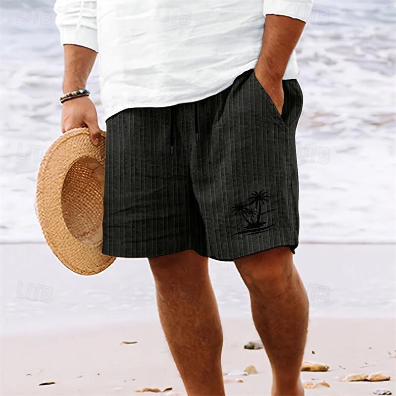 Per uomo Pantaloncini estivi Pantaloncini da spiaggia Pantaloncini casual Tasche A cordoncino Vita elastica Albero di cocco Comfort Traspirante Breve Per eventi Da mare Spiaggia Hawaiano Boho Bianco del 2026 a $20.99 –P5