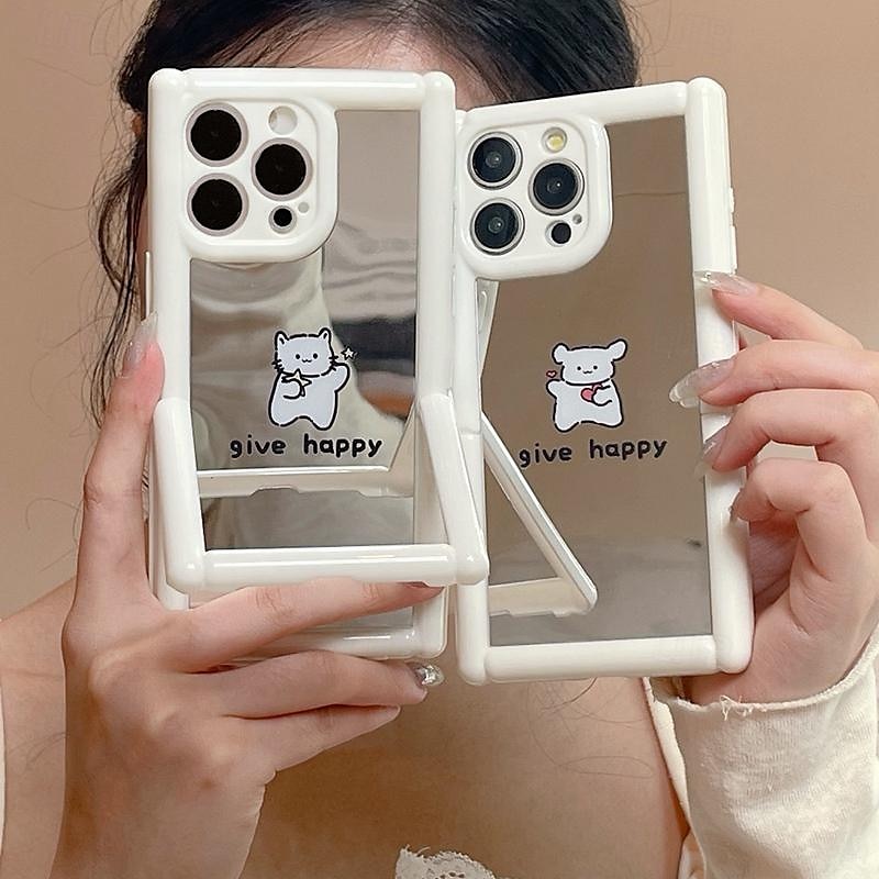 هاتف غطاء من أجل iPhone 16 15 14 Pro Max Plus iPhone 15 14 Pro Max iPhone 13 12 11 Pro Max غطاء خلفي مسند الدراجة ضد الصدمات كارتون قطة كلب TPU الكمبيوتر الشخصي 2025 - $13.99 –P1