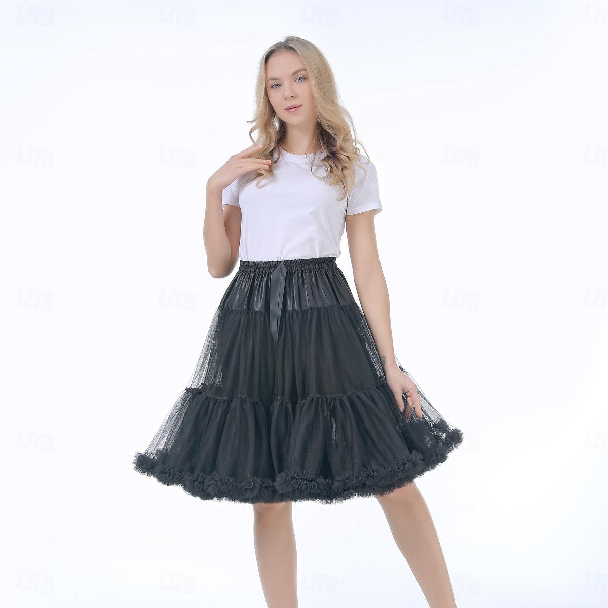 Retro Vintage 1950s Petticoat Hoop Skirt Tutu Under Skirt Princess Women's Halloween Carnival Masquerade Party / Evening Bachelorette Party Adults Skirts 2025 - $29.99 –P1