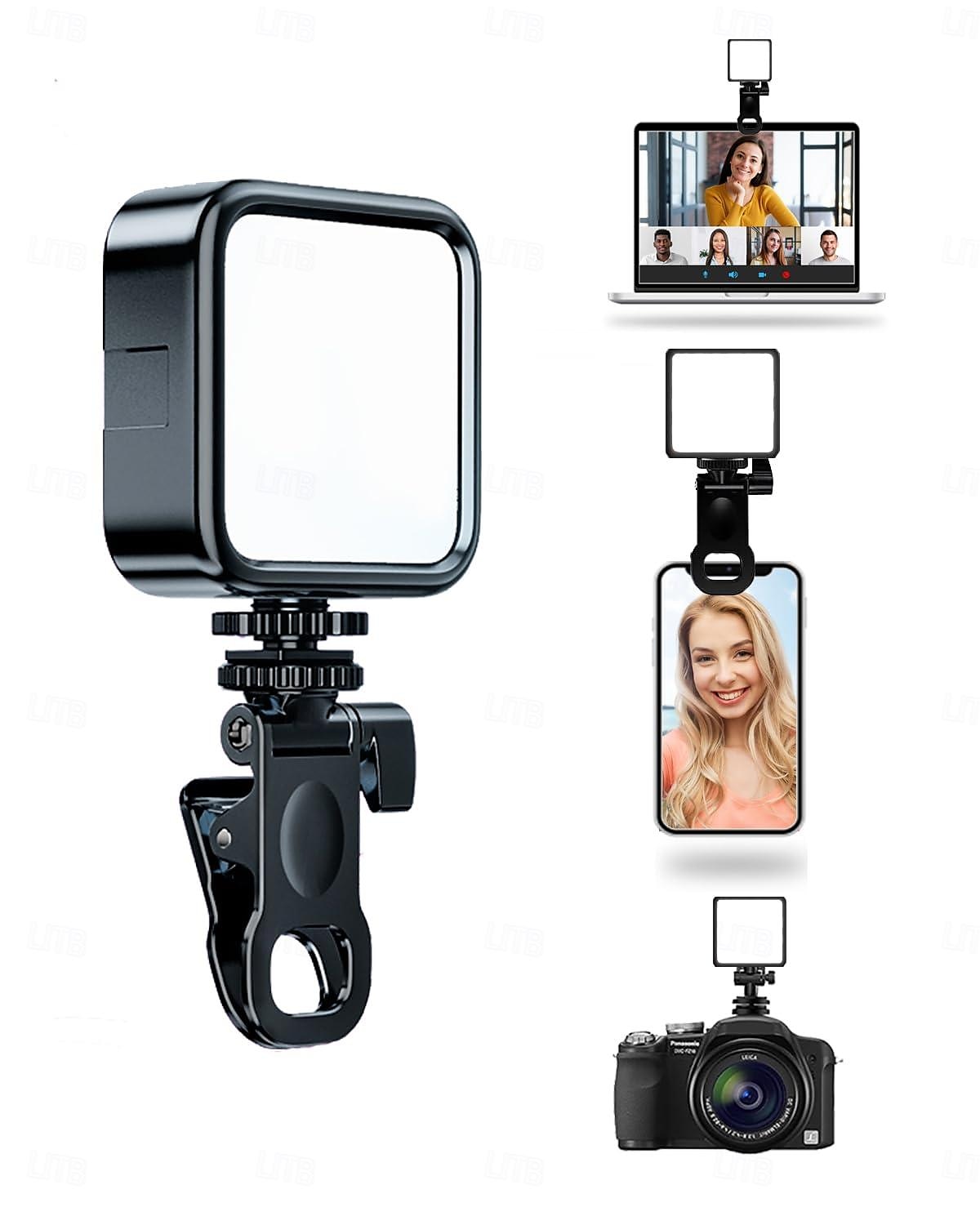 Selfie Light, Phone Light with 3 Lighting Modes/5 Brightness Levels, Portable Phone Ring Light for Makeup, Live Stream, Rechargeable Clip Video Light for iPad/Camera/Laptop 2025 - $19.99 –P3
