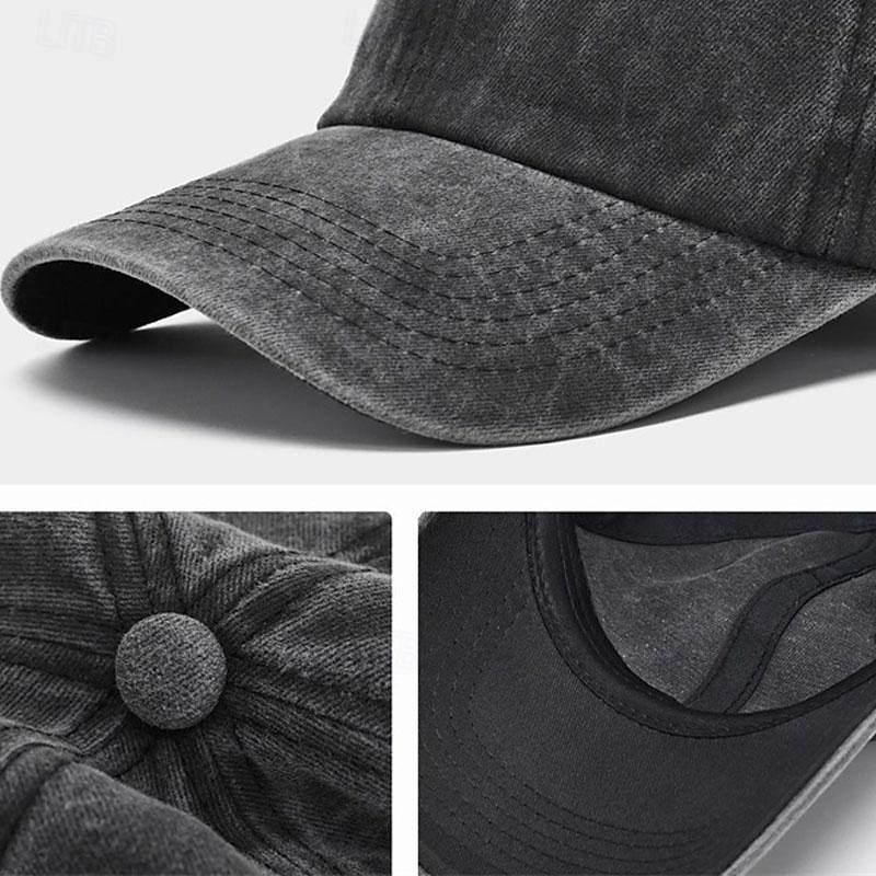 Dam Hatt Basebollkeps Bärbar Solskydd Andningsfunktion Gata Dagligen Helgen Ren färg Ren färg 2025 - $8.49 –P7