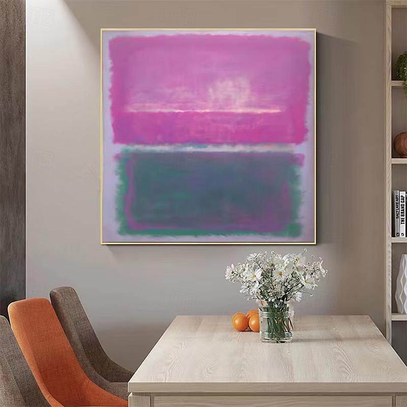 Famous Mark Rothko Colorful Abstract Artwork Hand-painted Canvas Painting Modern Wall Art For Gallery Living Room Home Decoration Stretched Frame Ready to Hang or Unframed 2025 - $141.99 –P9